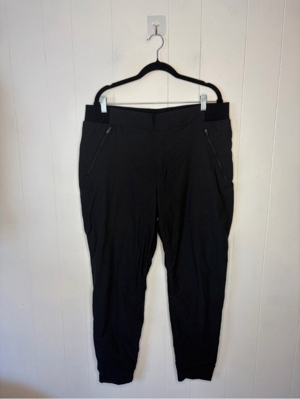 Eddie Bauer first ascent fleece lined pants Black womens size 16 Hiking Outdoor - Picture 3 of 14